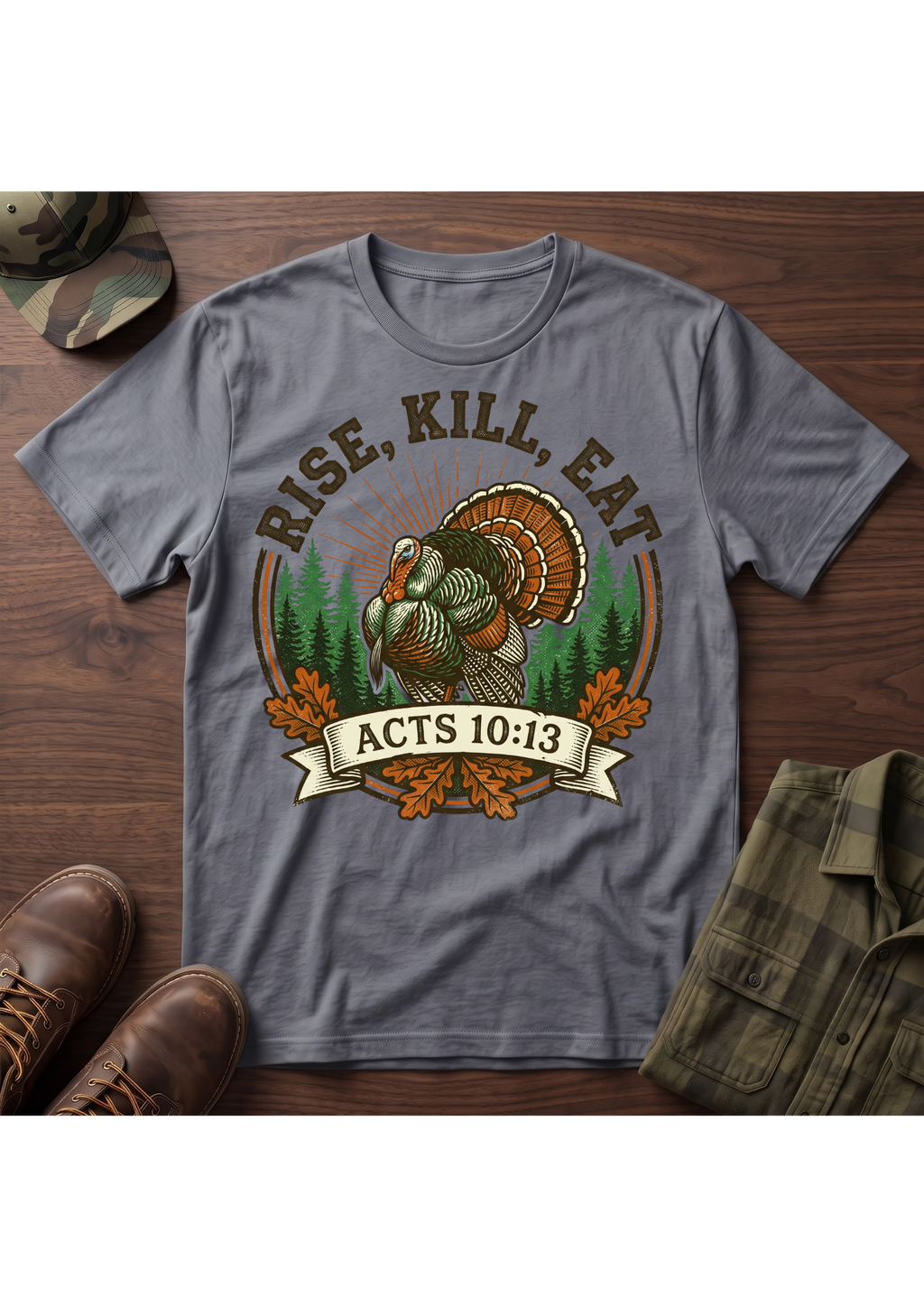 Rise, Kill, Eat Turkey T-Shirt