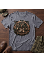 Bible, Bow and Barbell Buck Shield T-Shirt