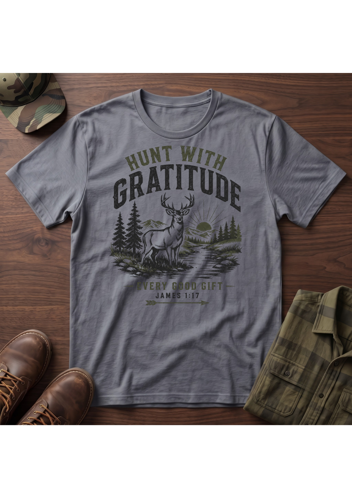 HUNT WITH GRATITUDE T-SHIRT