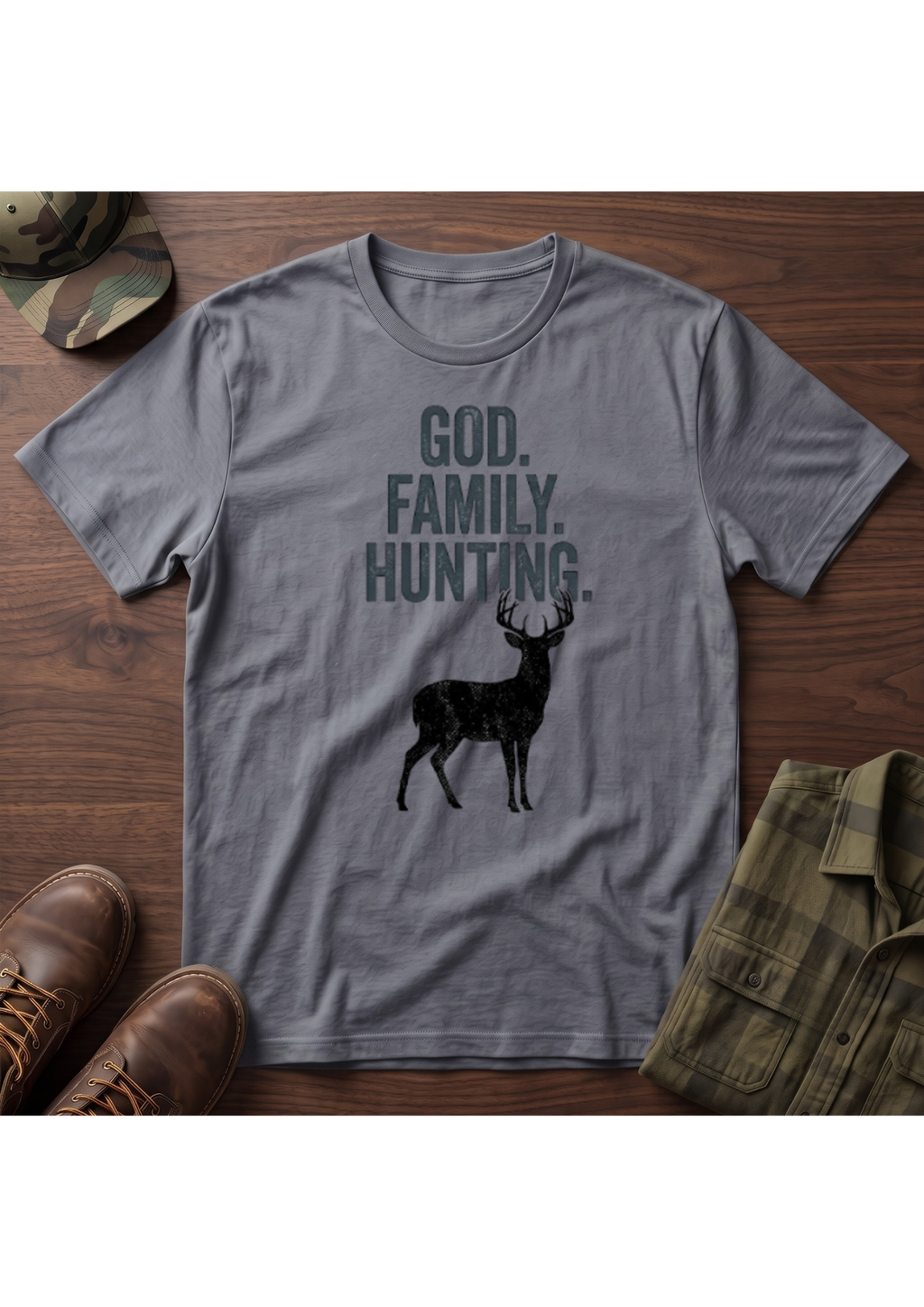 God, Family, Hunting T-Shirt