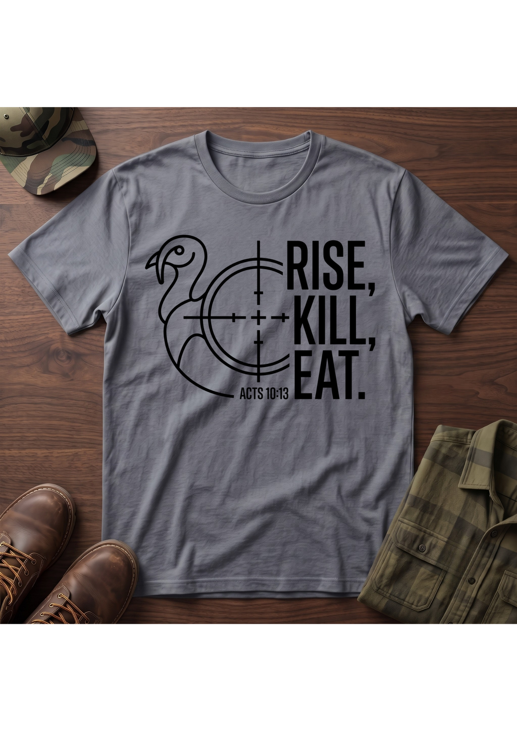 Rise, Kill, Eat Turkey and Crosshair T-Shirt