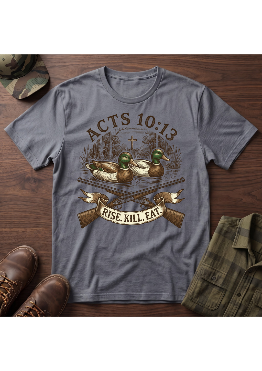 Rise, Kill, Eat Mallard Decoy T-Shirt