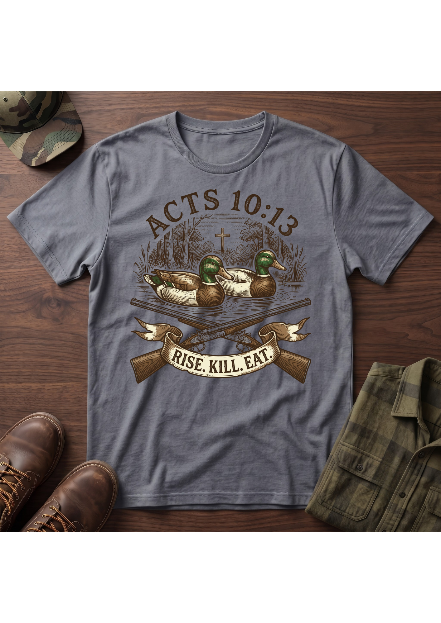 Rise, Kill, Eat Mallard Decoy T-Shirt