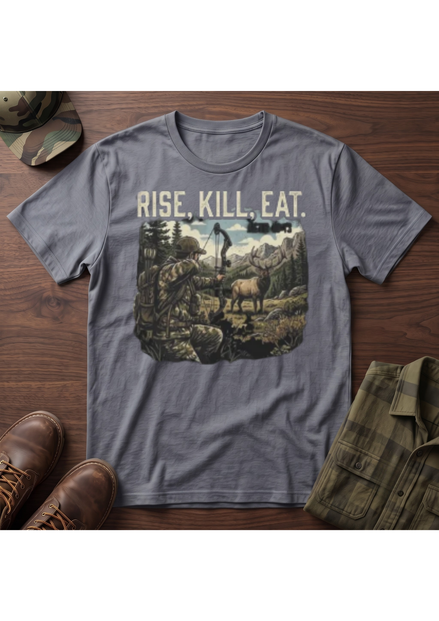 Elk Hunter Acts 10:13 T-Shirt