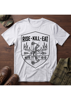 Rise, Kill, Eat Bow and Antler T-Shirt