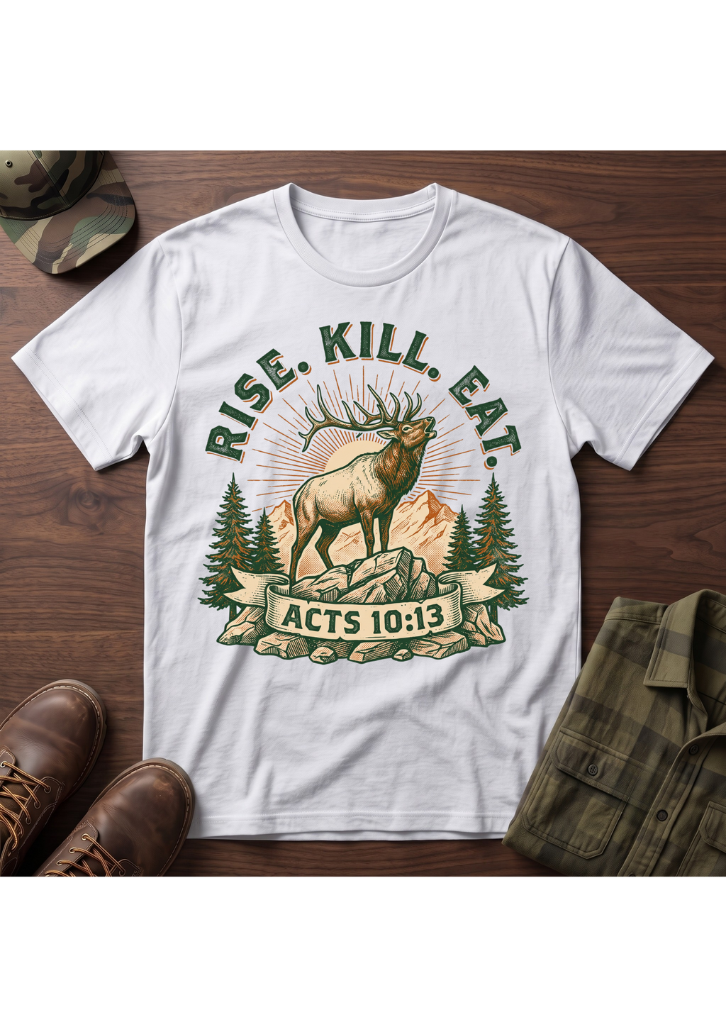 Rise, Kill, Eat Elk T-Shirt