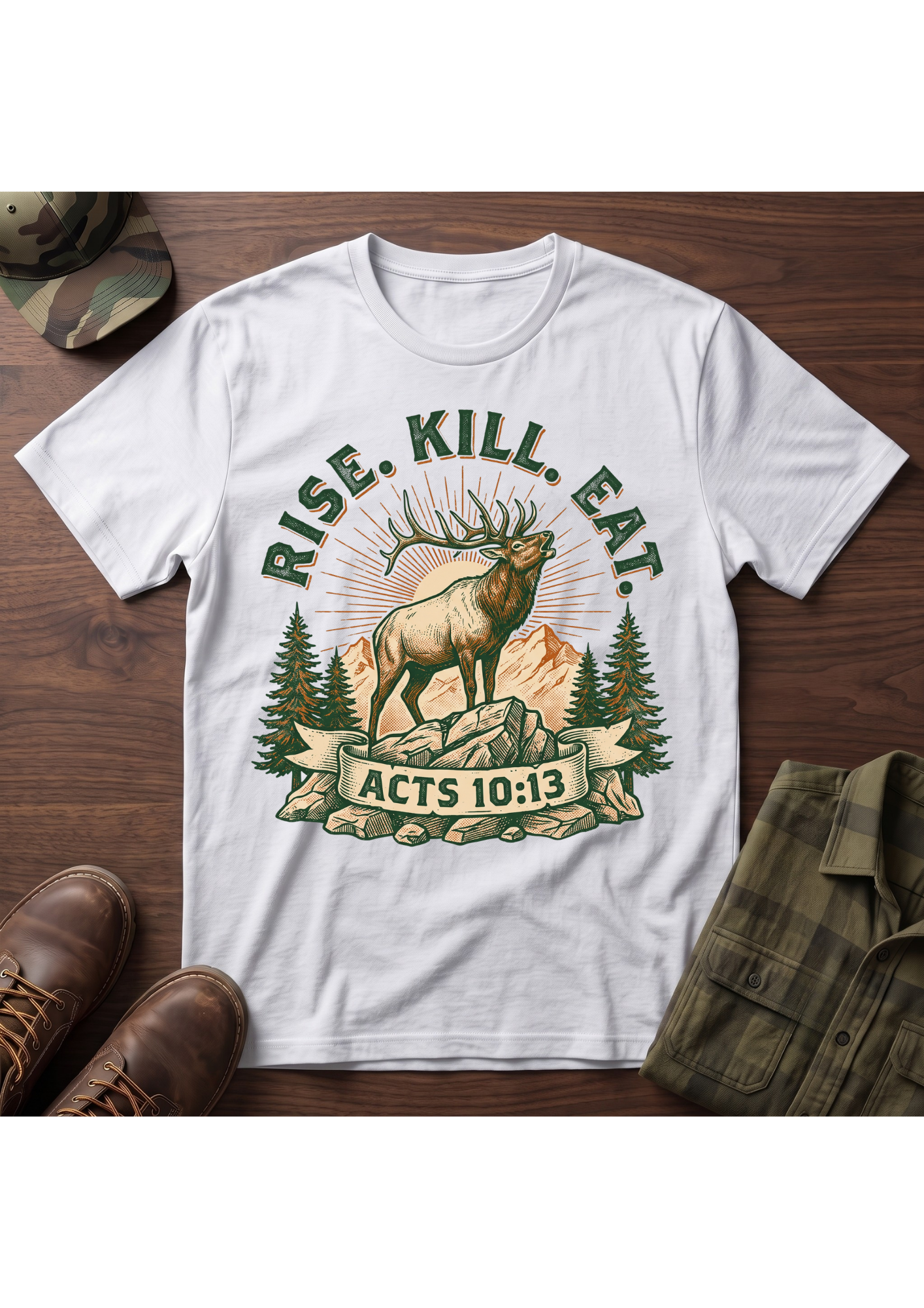 Rise, Kill, Eat Elk T-Shirt