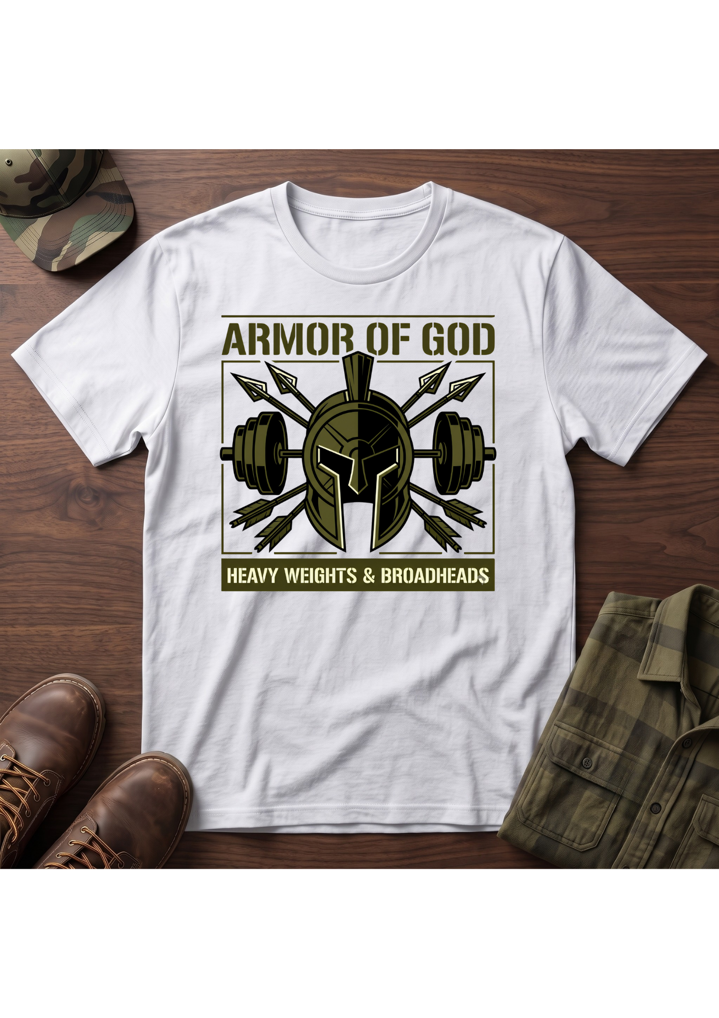 Armor of God, Heavy Weights, and Broadheads T-Shirt