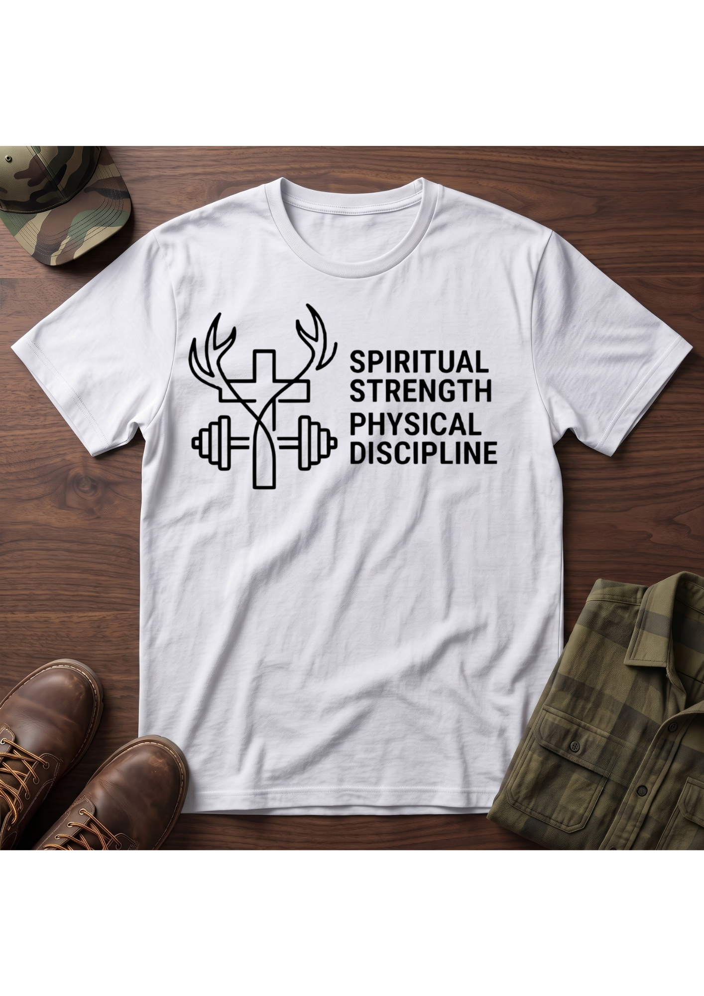 Spiritual Strength Physical Discipline T-Shirt