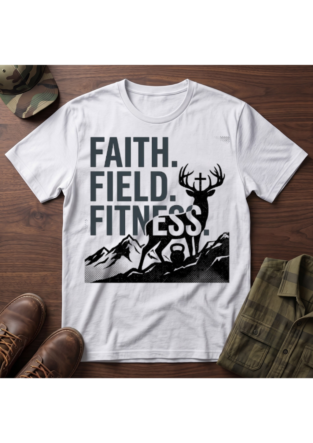 Faith, Field, Fitness T-Shirt
