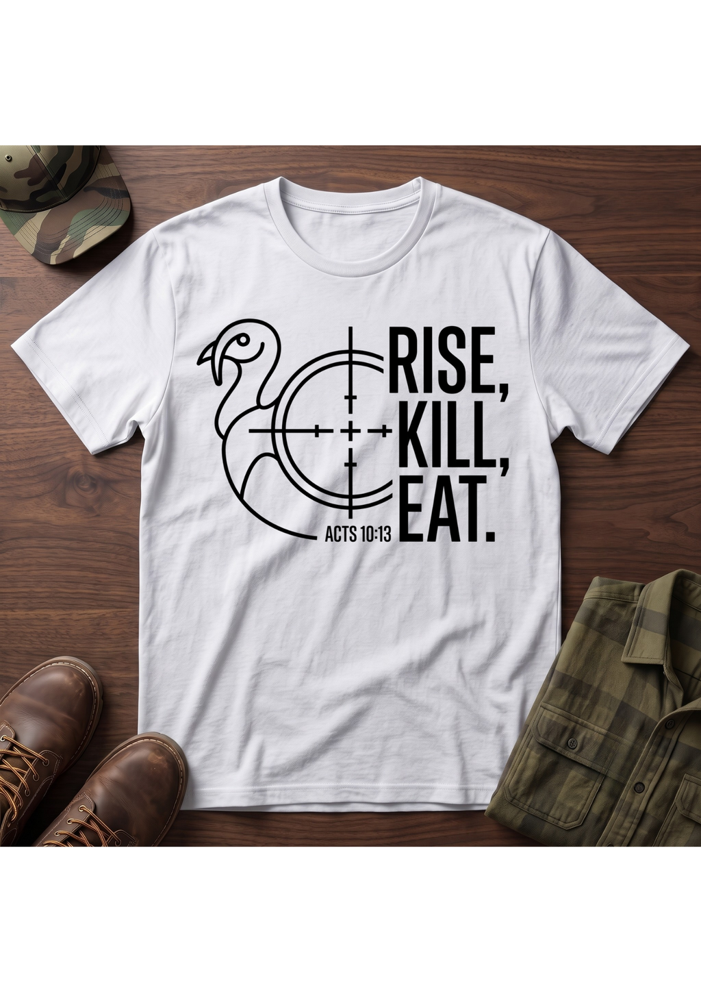 Rise, Kill, Eat Turkey and Crosshair T-Shirt