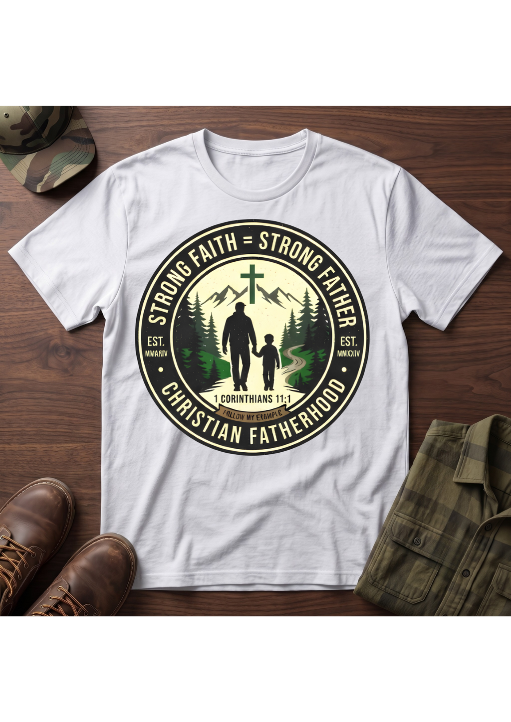 Strong Father Faith T-Shirt
