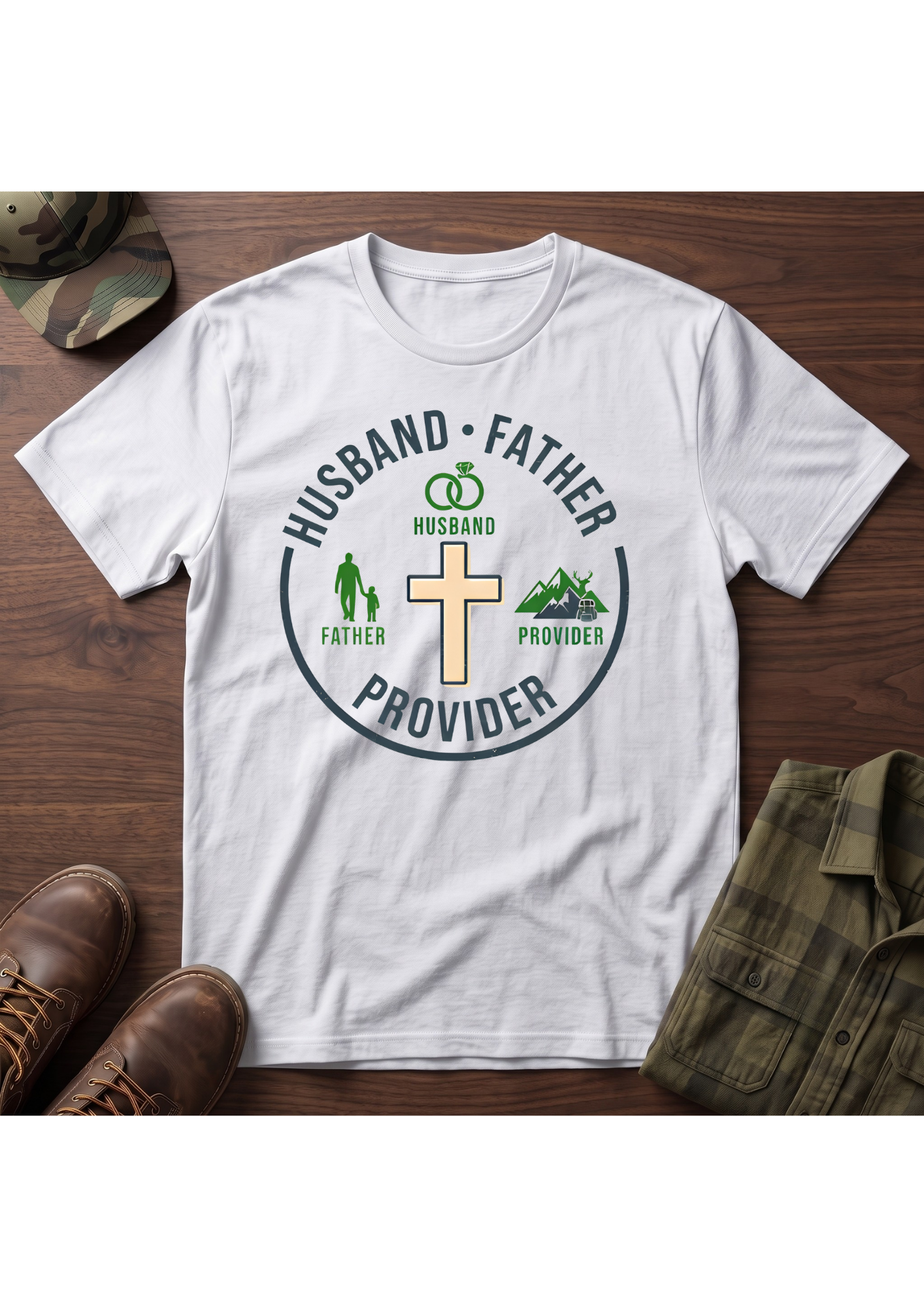 Husband Father Provider T-Shirt