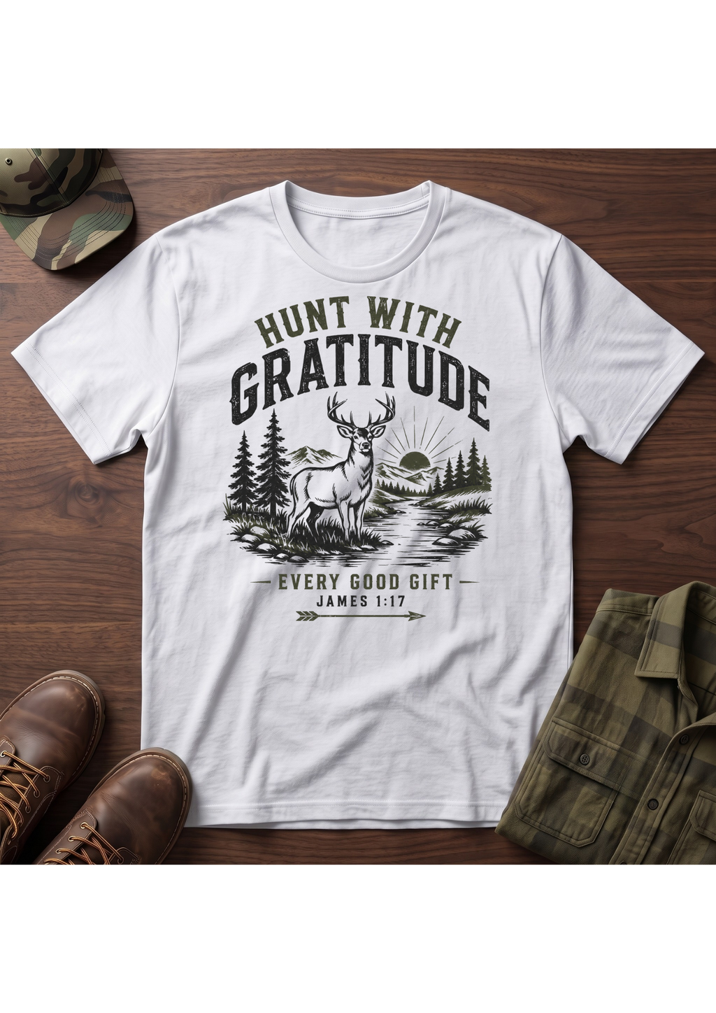 HUNT WITH GRATITUDE T-SHIRT